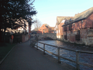 River Itchen in Winchester